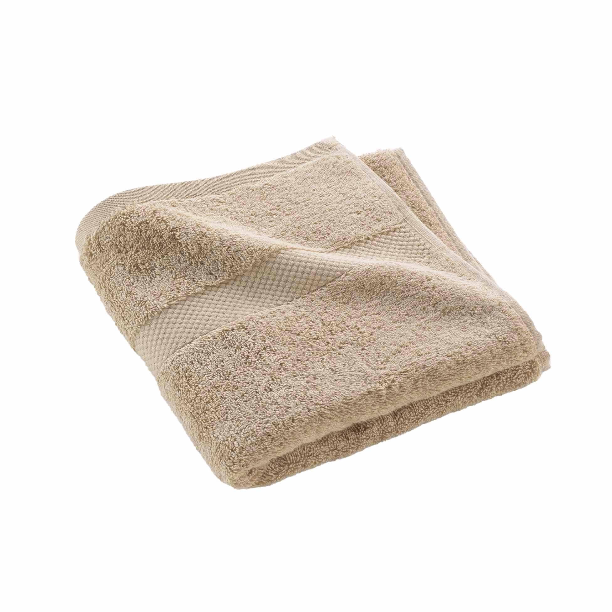 Douceur d'Intérieur, Elegance Hazelnut Hand Towel (50 x 90 cm) 100% Cotton Plain