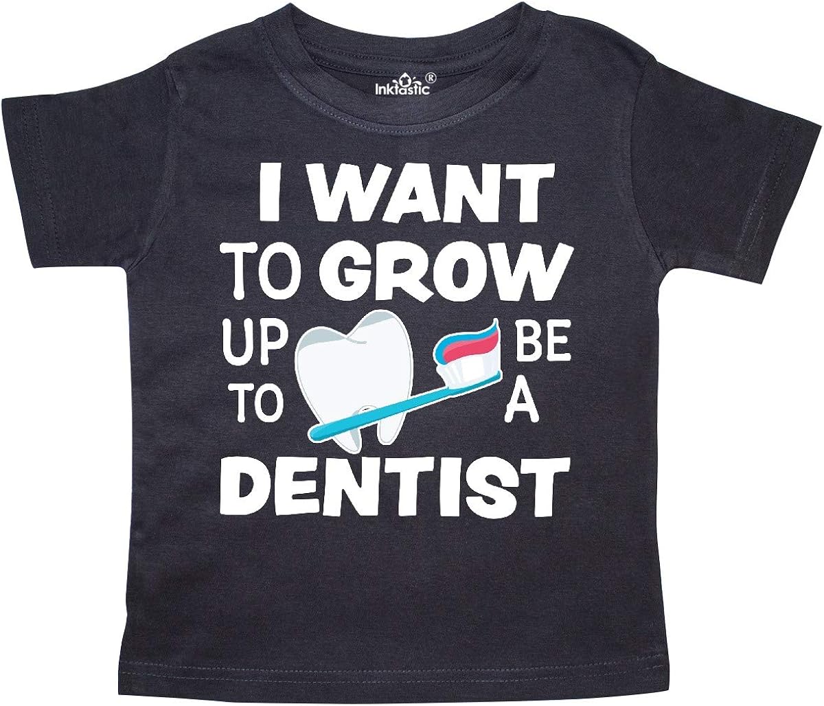 inktastic I Want to Grow Up to Be a Dentist Toddler TShirt