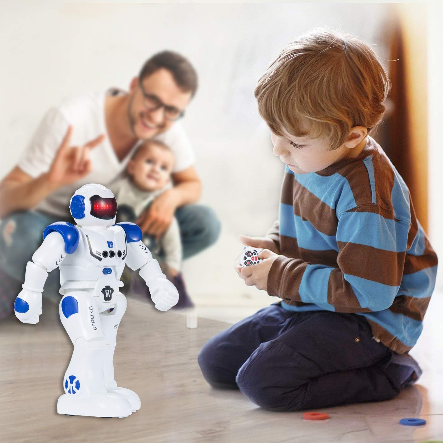 SUNNOW ROBOT GIOCATTOLO per Bambini Programmazione Intelligente (Blu) EUR  40,05 - PicClick IT