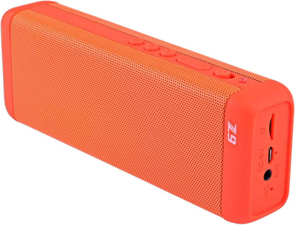 Soggiv Portable Bluetooth Speakers, 10W HiFi Wireless Sport Mini Speaker with Bass, Built-in Speakerphone Outdoor Speaker for iPhone 7 6 6s 5, ipad Series, Honor 8 5X (Orange)