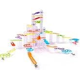 Fat Brain Toys Trestle Tracks Pro Marble Run Set, 274-Piece Modular Marble Track, STEM Toys for Kids, Fun Science Kits for Girl and Boy Ages 8-13+