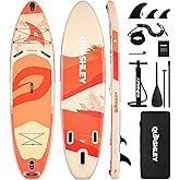 Quashley Inflatable Paddle Board Extra Wide Stand Up Paddleboards 11'×34" with All Premium Paddle Board Accessories,Inflatable SUP for Adults/Family,Beginner-Friendly,Removable Fin,Hand Pump