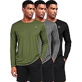 NELEUS Men's Workout Long Sleeve Running Shirts Mesh Fishing Hiking T-Shirts/Hooded