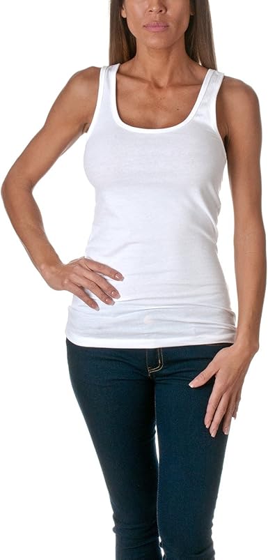 amazon women's white tank top