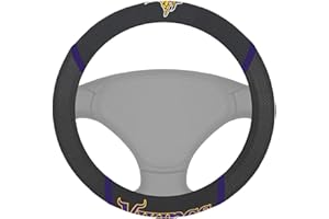 FANMATS 21559 Minnesota Vikings Embroidered Steering Wheel Cover