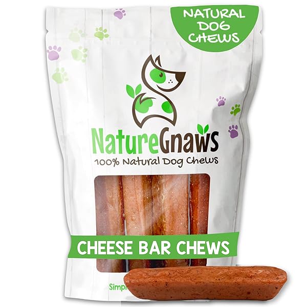 NATURE GNAWS BACON CHEESE BAR CHEWS FOR DOGS...