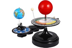 ULTECHNOVO Solar System Model Kit - Earth Moon Revolves Around The Sun- Scientific Experiment Kit Teaching Model for Teens Students