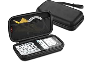 SKYREH Graphing Calculator Carrying Case for TI-84 Plus CE, Hard EVA Shockproof Protective Case for Texas Instruments TI-84 Plus CE/TI-83 Plus CE/TI-Nspire CX II CAS/Tl-Nspire-CX-ll (Black)