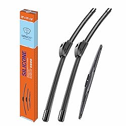 WOWIPER Silicone Windshield Wiper Blades with Rear