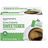 Amazon Grocery, Zero Calorie Stevia and Erythritol Sweetener Packets, 500 Ct (Previously Happy Belly, Packaging May Vary)