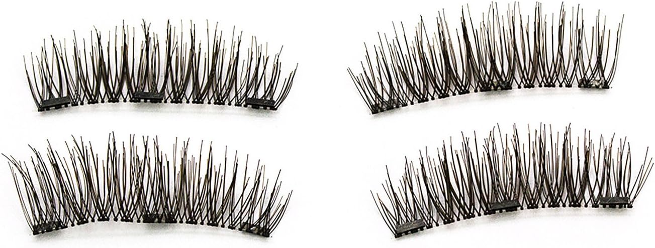Cojune Magnetic Eyelashes Extra-Long Triple-Magnet Resuable Natural Full-Length Fake Lashes