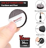 Yelanon Non Slip Furniture Pads 36 pcs 25mm Self Adhesive Rubber Feet view 4