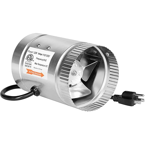 Exhaust Fan Running Ductwork In Attic IPower Inch Inline Duct Fan