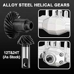 INJORA +4mm Diamond Axles with Lay Down Servo Mount