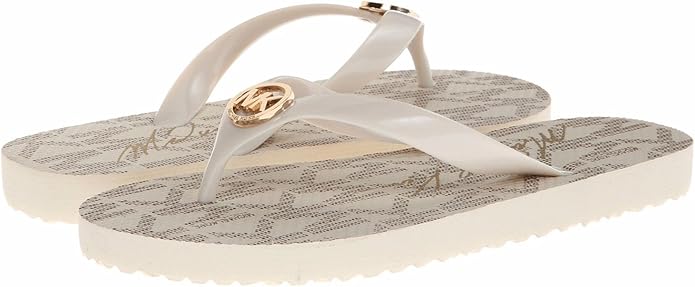 michael kors vanilla flip flops