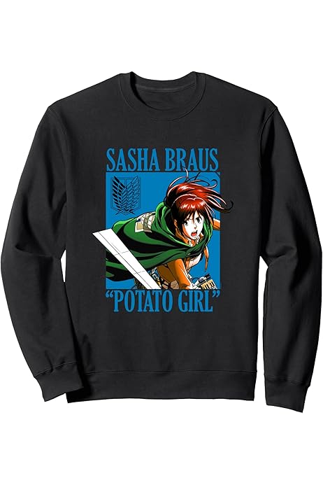 Amazon.com: Attack on Titan Sasha Braus Potato Girl AOT Anime Premium  T-Shirt : Clothing, Shoes \u0026 Jewelry