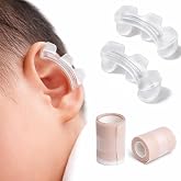 Baby Ear Corrector Mold Kit (2 Ear Correctors for Left &amp; Right Ears + 2 Rolls Ear Tape), Newborn Ear Shape Corrector, Protruding Ear Corrector for Babies, Non Surgical Cosmetic Ear Shape Corrector