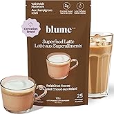 Blume Superfood Latte - Reishi Hot Cacao Powder, Mushroom Powder, Soothing Superfoods, Latte with Brain support, Organic Coco