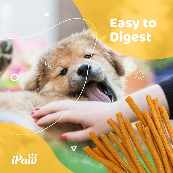 IPAW DOG TREATS FOR PUPPY TRAINING, ALL NATURAL HUMAN GRADE DOG TREAT, HYPOALLERGENIC, EASY TO DIGEST (FISH STICKS)