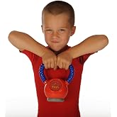 WOD Toys&reg; Kettle Kid Kettlebell Red - Safe, Durable Kettle Bell Weight lifting Toy for Kids Fitness - Kid Gym Workout and Exercise Equipment for Toddlers and Children