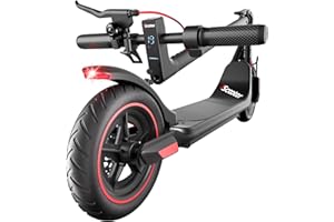 iScooter Electric Scooter Adults & Big Kids, 500/650 Peak Power, Up to 15/18/25 Miles Range, 19/22/25 MPH Top Speed, Cruise Control, Dual Braking System, Foldable E Scooter for Commuting & Campus Use