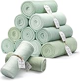 12 Pack Sage Green Flannel Throw Blankets Bulk 50 x 60 Inch with to Have to Hold Card and Rope Wedding Fleece Throw Blanket for Wedding Gifts Bed Couch Sofa Season Soft Lightweight(Sage Green)