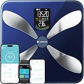 Lepulse Smart Weight Scale with BMI Body Fat Muscle Mass, Updated X-Shaped Electrode Scale for Body Weight and Fat Percentage, 13 Body Composition Scale Large Display, Digital Bathroom Scale with App