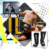 BEAST RAGE Shin Guards Elasticated Sock Padded Leg Instep Protection view 4