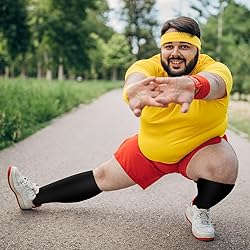 BLUEENJOY 3 Pack Plus Size Compression Socks for
