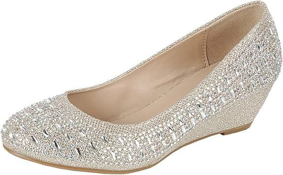 low wedge sandals wedding