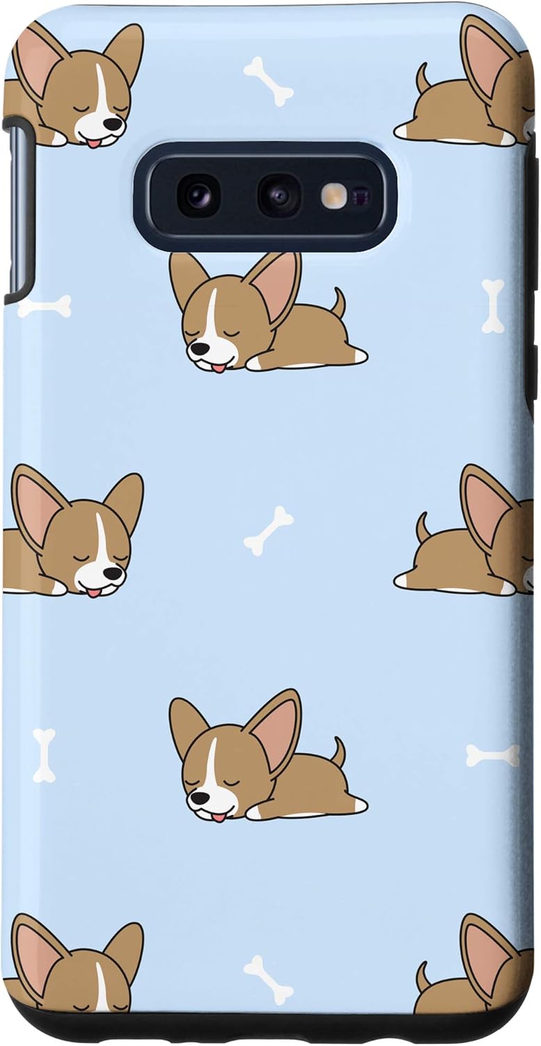 Amazon Com Galaxy S10e Cute Baby Chihuahua Dog Puppy Puppies Sleeping Light Blue Case