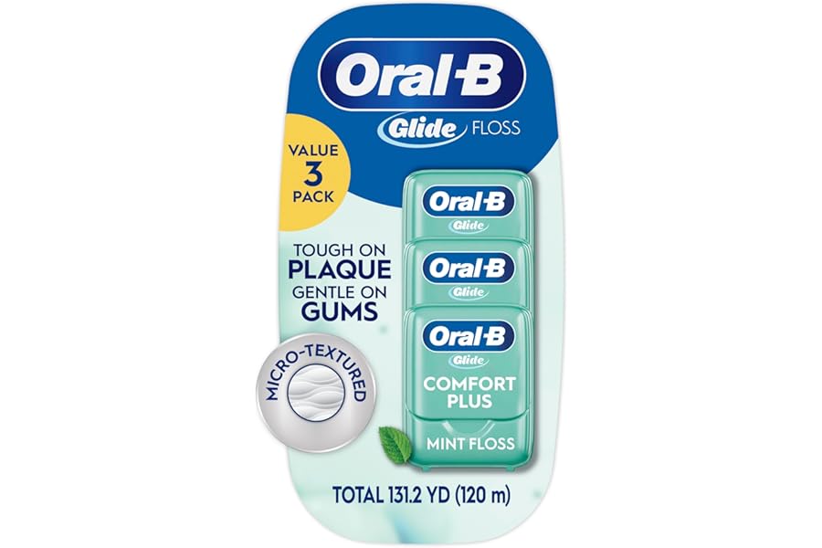 Oral-B Glide Pro-Health Comfort Plus Floss, Mint, 3 Ct