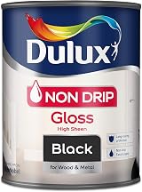 Dulux Non Drip Gloss Paint for Wood and Metal Black 750 ml view 2