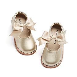 Felix & Flora Toddler Little Girl Gold Mary Jane