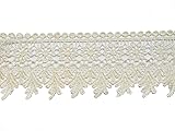 YYCRAFT 5 Yards Cream Lace Edge Trim Wedding