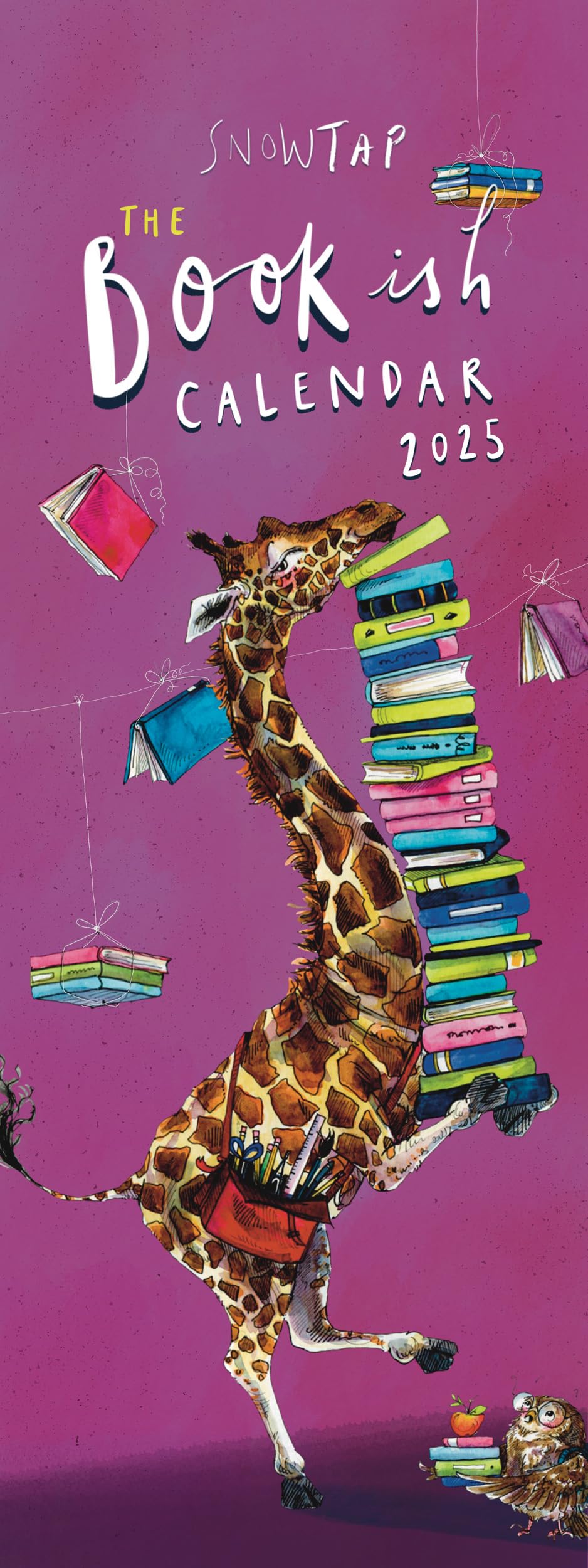 2025 Snowtap Bookish Slim Wall Calendar