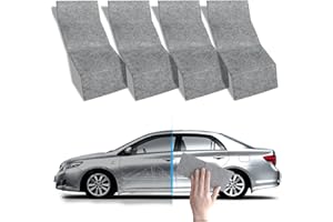 Ouzorp 4Pcs Nano Sparkle Cloth for Car Scratches Nano Magic Cloth Easy to Repair Light Scratch Car Paint,Water Spots On Surface for All Car with Disposable Gloves