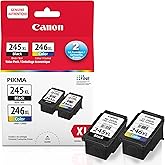 Canon PG-245XL/CL-246XL Ink Cartridges, Black and Colour, 2 Pack