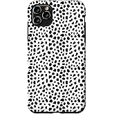 Dalmatian Print Black Spots Pattern Dog Art Print Gifts Case for iPhone 11 Pro Max