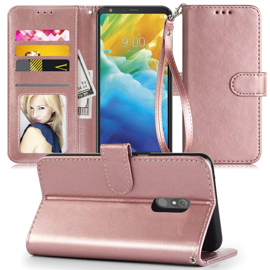 Best lg stylo wallet case gold