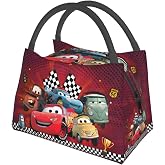 HMTIY Car Lunch Bag, Leakproof Insulated Cooler Lunchbox for Men and Women, Cartoon Reusable Lunch Bag for Work Office Picnic Beach