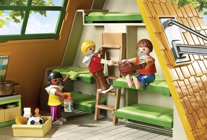 playmobil cabaña de campamento