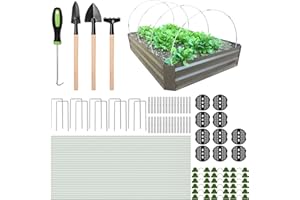 Lunhans 36PCS Garden Hoops for Raised Beds Grow Tunnel Greenhouse Hoops for Row Cover 17in Fiberglass Plant Support Hoops Rust-Free Hoop House Garden Stakes Frame for Outdoor Plant