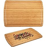 30 Inch Extra Large Bamboo Cutting Board for Kitchen, Wooden Stove Top Cover Noodle Board, Meat Cutting Board for BBQ with Juice Groove, Over the Sink Cutting Board