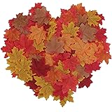 XIANNVXI 300 Stück Künstliche Ahornblätter - Bunte Herbstdeko Für Halloween & Thanksgiving