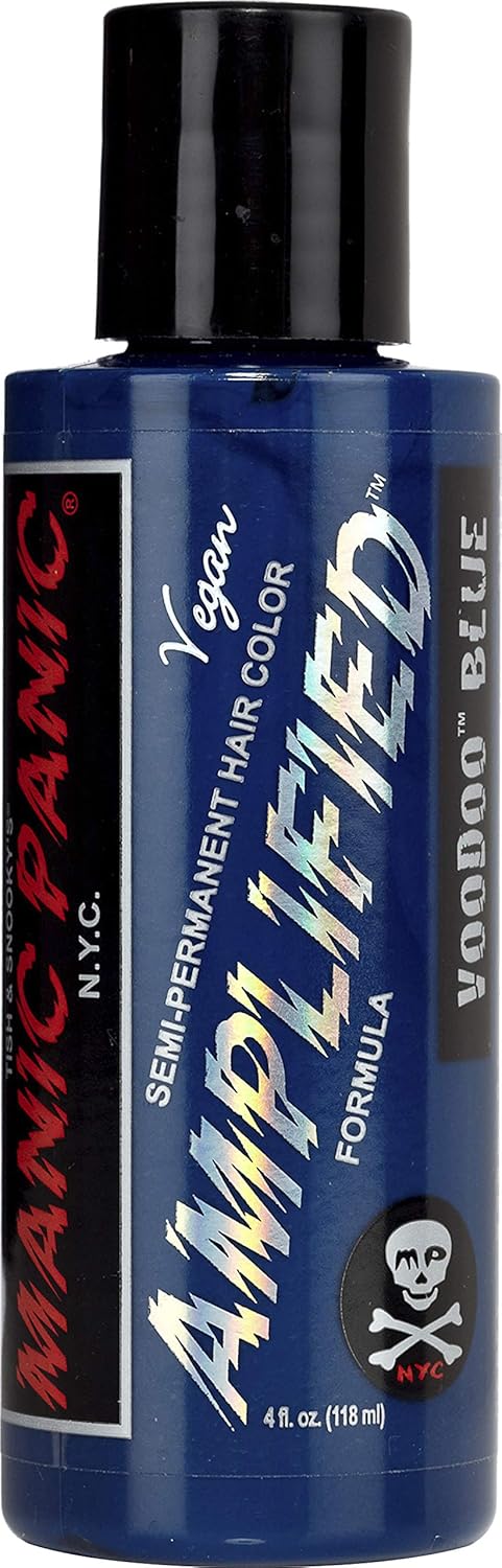 Manic Panic Purple Haze Hair Color - Amplified - Semi Permanent Hair Dye - Very Dark Warm Purple Color - For Dark & Light Hair - Vegan, PPD & Ammonia-Free - For Coloring Hair For Men & Women : Chemical Hair Dyes : Beauty
