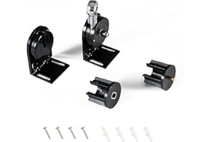 Lihopefe Sunshade Replacement Parts - Cordless Bracket and 28mm Brake for Coolaroo External Roller Blinds, Indoor and Outdoor (Black)