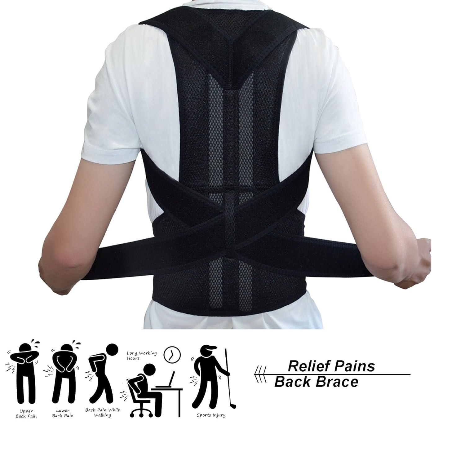 Back Brace Posture Corrector Unisex Best Fully Adjustable