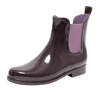 ZAPATO EUROPE Chelsea Boots Damen Regenstiefel Regenstiefelette Gummistiefel Gummistiefelette Stiefel Stiefelette Jelly Boot 