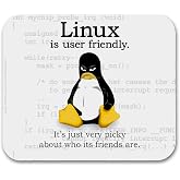 Neurons Not Included Linux is User Friendly Operating System Geek Mouse Pad